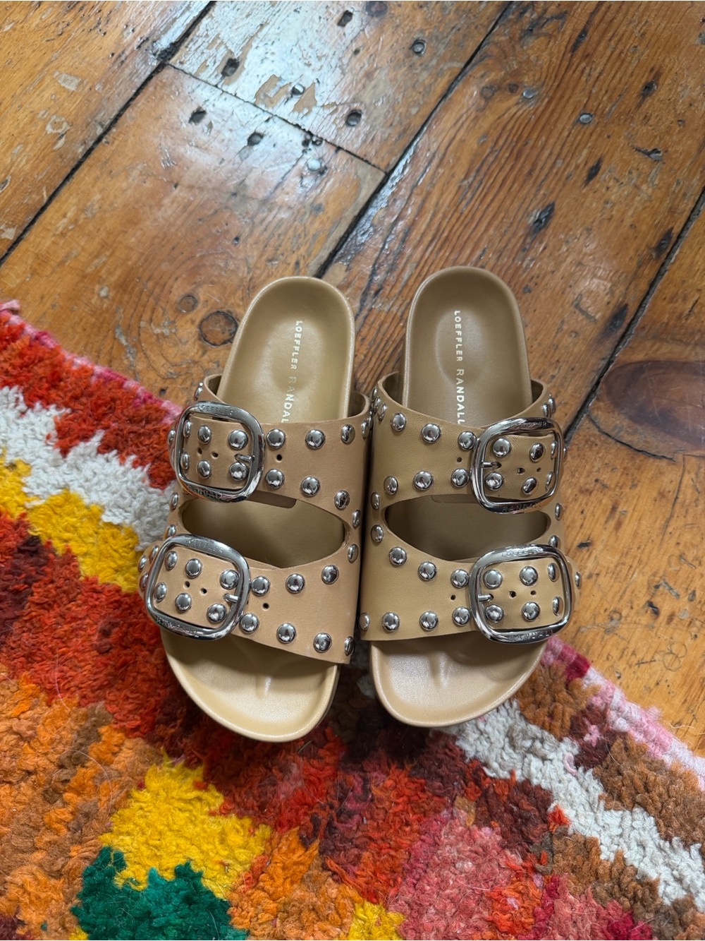 Brand new LOEFFLER RANDALL JONI KHAKI SANDALS 7 - Picture 4 of 8